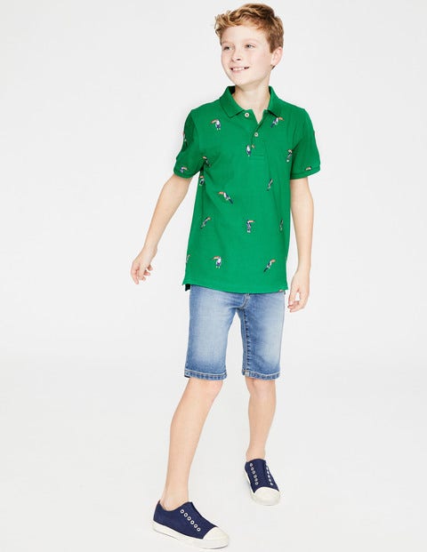 Piqué Polo Shirt - Astro Green Toucans Piqué Polo Shirt - Astro Green Toucans