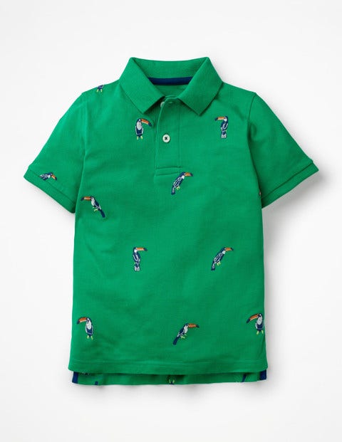 Piqué Polo Shirt - Astro Green Toucans Piqué Polo Shirt - Astro Green Toucans