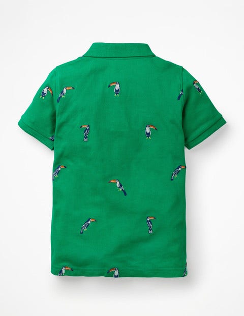 Piqué Polo Shirt - Astro Green Toucans Piqué Polo Shirt - Astro Green Toucans