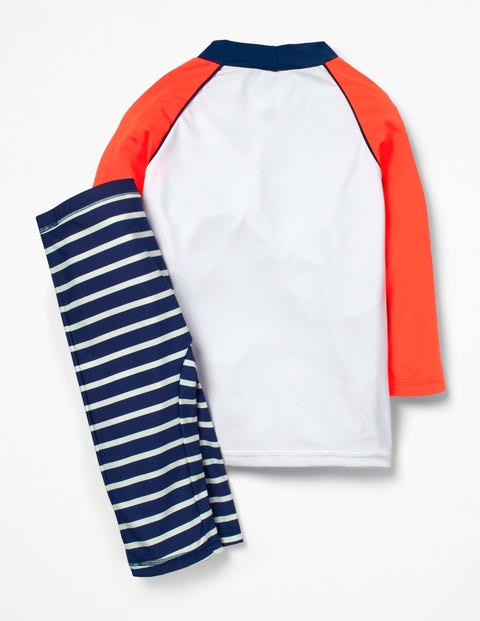 Surf Suit - White/Acid Orange Crab Surf Suit - White/Acid Orange Crab
