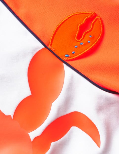Surf Suit - White/Acid Orange Crab Surf Suit - White/Acid Orange Crab