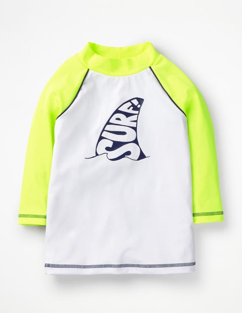 Logo Rash Vest - Neon Yellow Surf Logo Rash Vest - Neon Yellow Surf