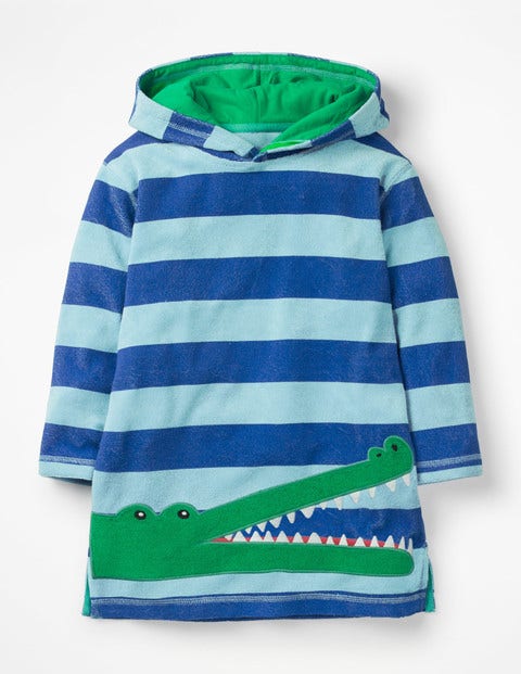 Towelling Throw-On - Blue Quartz/Duke Blue Croc Towelling Throw-On - Blue Quartz/Duke Blue Croc
