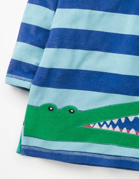 Towelling Throw-On - Blue Quartz/Duke Blue Croc Towelling Throw-On - Blue Quartz/Duke Blue Croc
