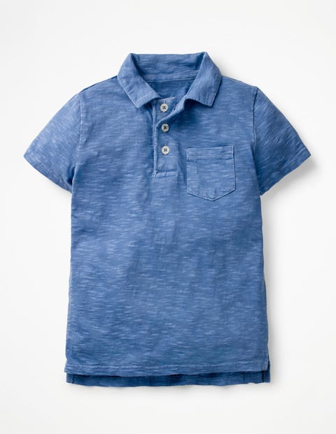 Garment-Dyed Jersey Polo - Wild Blueberry Blue Garment-Dyed Jersey Polo - Wild Blueberry Blue