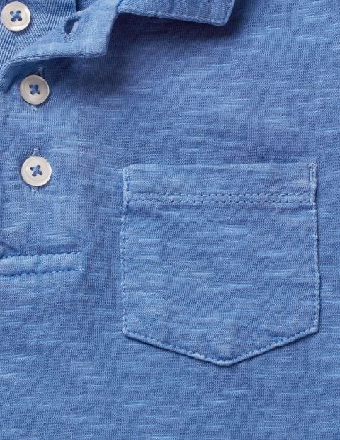 Garment-Dyed Jersey Polo - Wild Blueberry Blue Garment-Dyed Jersey Polo - Wild Blueberry Blue