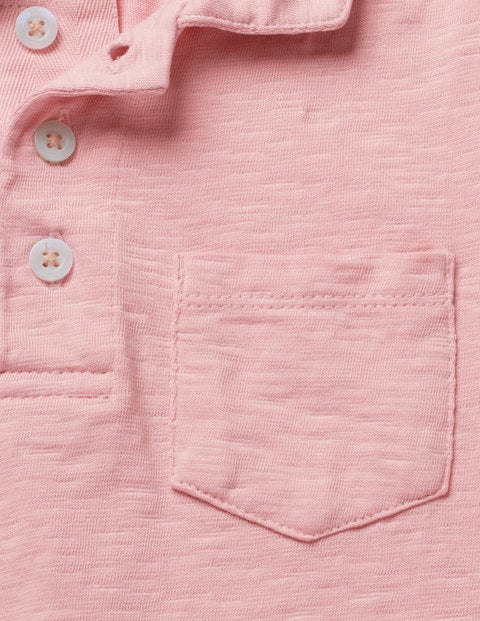 Garment-Dyed Jersey Polo - Boto Pink Garment-Dyed Jersey Polo - Boto Pink