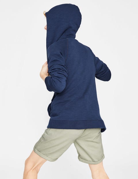 Garment-Dyed Zip-Up Hoodie - College Blue Garment-Dyed Zip-Up Hoodie - College Blue