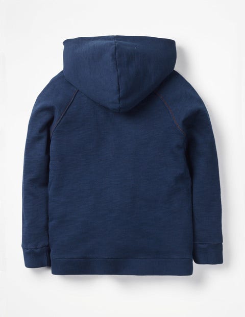 Garment-Dyed Zip-Up Hoodie - College Blue Garment-Dyed Zip-Up Hoodie - College Blue