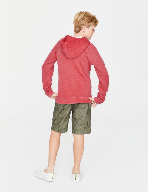 Garment-Dyed Zip-Up Hoodie - Jam Red Garment-Dyed Zip-Up Hoodie - Jam Red