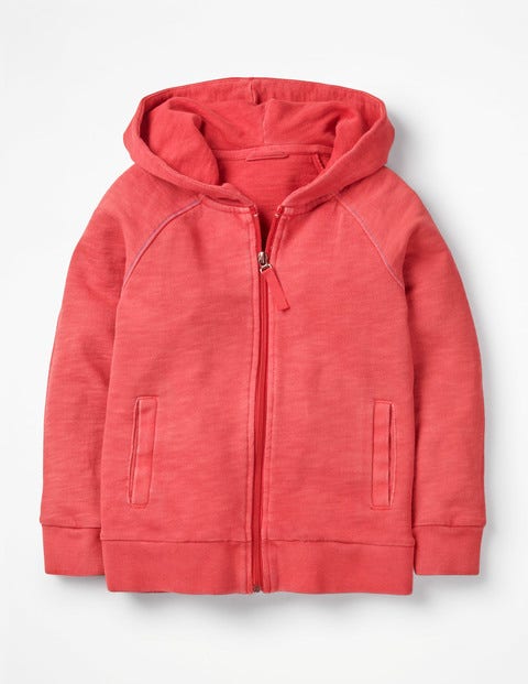 Garment-Dyed Zip-Up Hoodie - Jam Red Garment-Dyed Zip-Up Hoodie - Jam Red