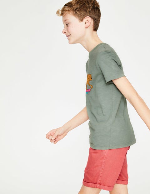 Animal Graphic T-Shirt - Pottery Green Cool Leopard Animal Graphic T-Shirt - Pottery Green Cool Leopard