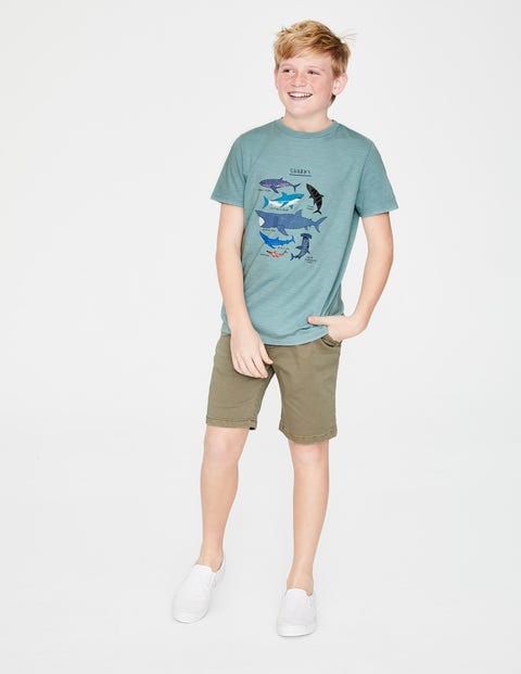 Animal Graphic T-Shirt - Mineral Blue Sharks Animal Graphic T-Shirt - Mineral Blue Sharks
