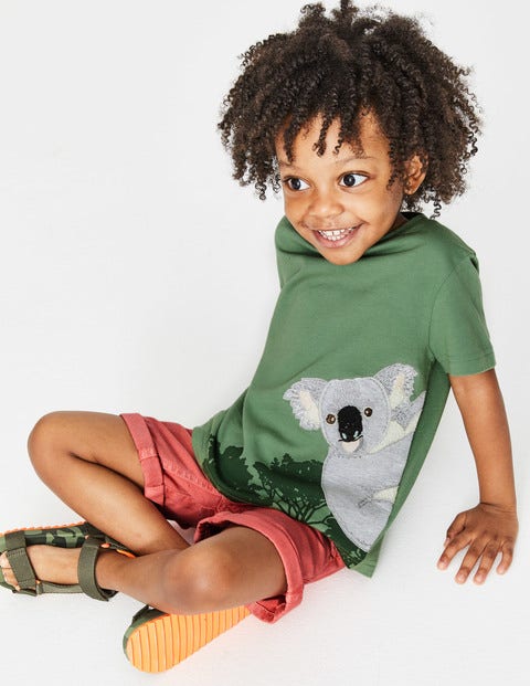 Animal Appliqué T-Shirt - Rosemary Green Koala Animal Appliqué T-Shirt - Rosemary Green Koala