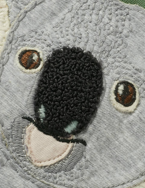 Animal Appliqué T-Shirt - Rosemary Green Koala Animal Appliqué T-Shirt - Rosemary Green Koala