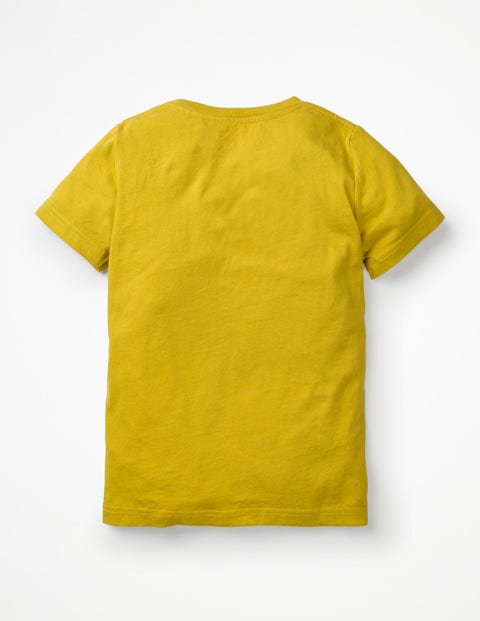 Animal Appliqué T-Shirt - Mimosa Yellow Ape Animal Appliqué T-Shirt - Mimosa Yellow Ape