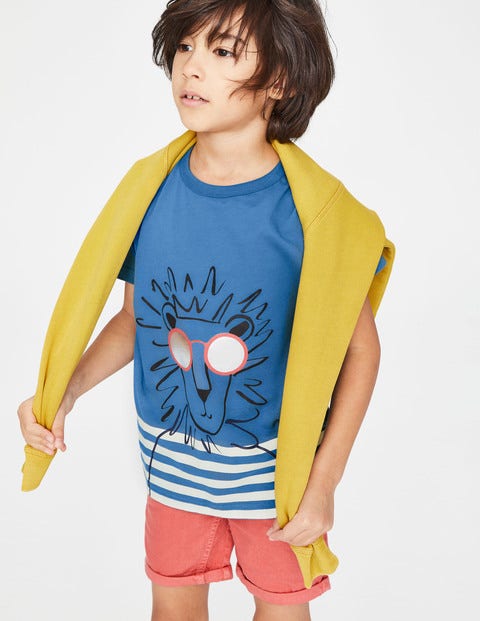 Cool Animal T-Shirt - Elizabethan Blue Lion Cool Animal T-Shirt - Elizabethan Blue Lion