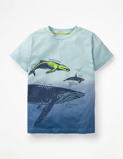 Dip Dye T Shirt Mit Tiermotiv B0704 Kurzarm Bei Boden