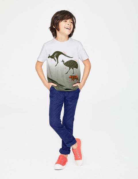 Animal Dip-Dye T-Shirt - Army Green Dip Dye Animals Animal Dip-Dye T-Shirt - Army Green Dip Dye Animals