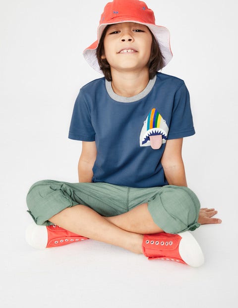 Animal Pocket T-Shirt - Lagoon Blue Shark Animal Pocket T-Shirt - Lagoon Blue Shark
