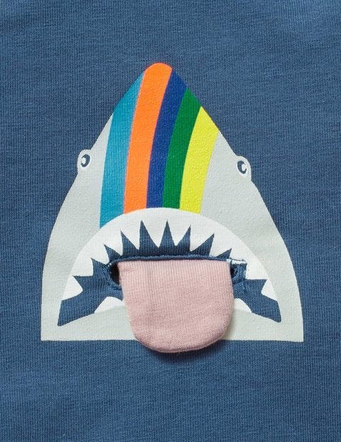 Animal Pocket T-Shirt - Lagoon Blue Shark Animal Pocket T-Shirt - Lagoon Blue Shark