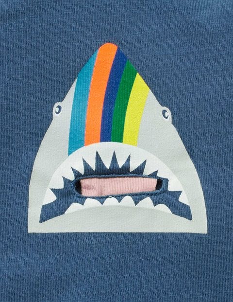 Animal Pocket T-Shirt - Lagoon Blue Shark Animal Pocket T-Shirt - Lagoon Blue Shark