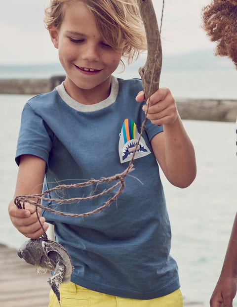 Animal Pocket T-Shirt - Lagoon Blue Shark Animal Pocket T-Shirt - Lagoon Blue Shark