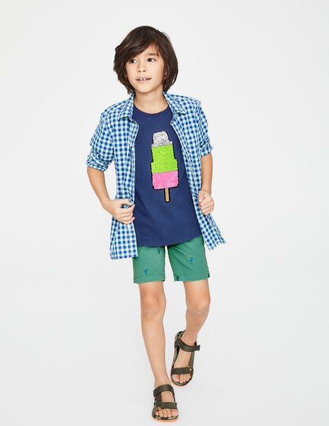 Colour Change Sequin T-Shirt - Starboard Blue Ice Lolly Colour Change Sequin T-Shirt - Starboard Blue Ice Lolly