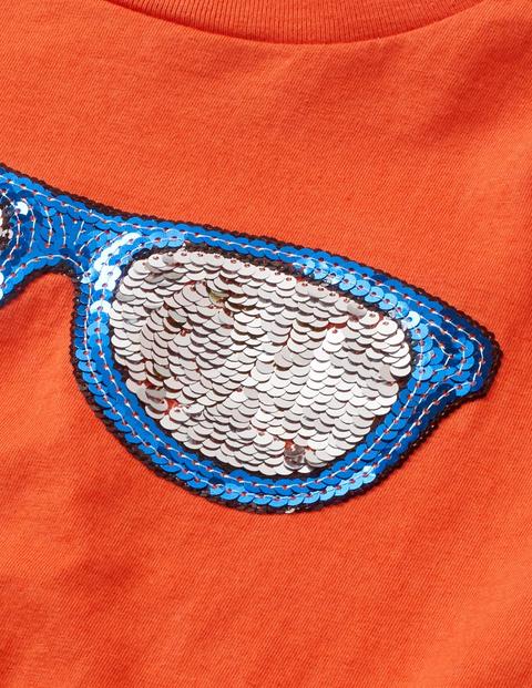 Colour Change Sequin T-Shirt - Tropical Orange Sunglasses Colour Change Sequin T-Shirt - Tropical Orange Sunglasses