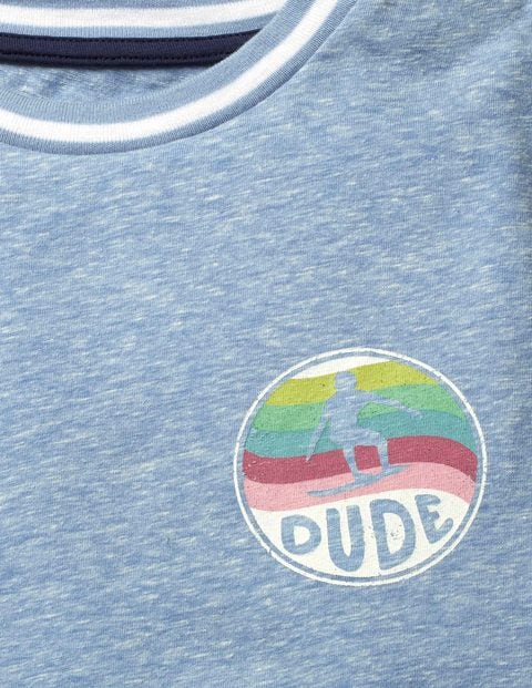 Surfer T-Shirt - Light Blue Marl Surfer T-Shirt - Light Blue Marl