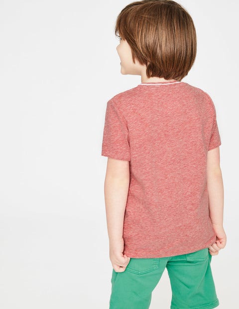 Surfer T-Shirt - Soft Red Marl Surfer T-Shirt - Soft Red Marl