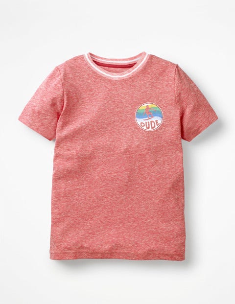 Surfer T-Shirt - Soft Red Marl Surfer T-Shirt - Soft Red Marl