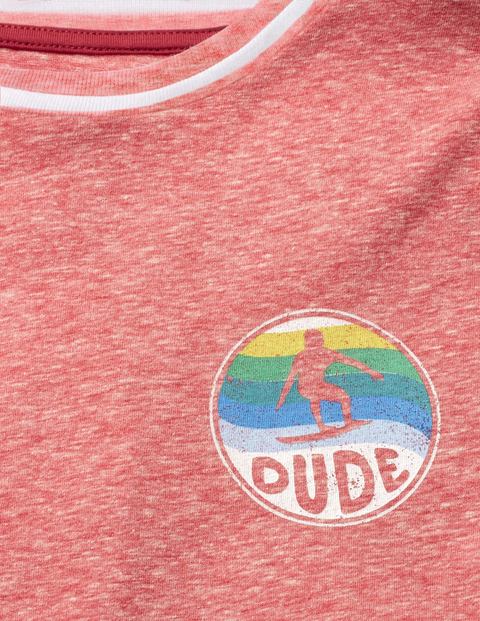 Surfer T-Shirt - Soft Red Marl Surfer T-Shirt - Soft Red Marl