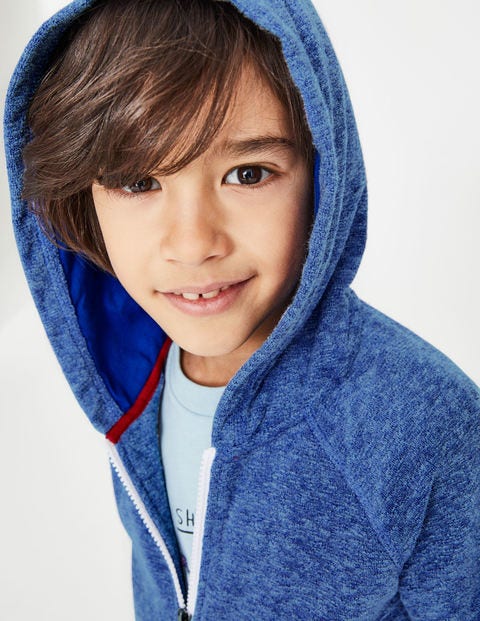 Towelling Zip-Up Hoodie - Duke Blue Marl Towelling Zip-Up Hoodie - Duke Blue Marl
