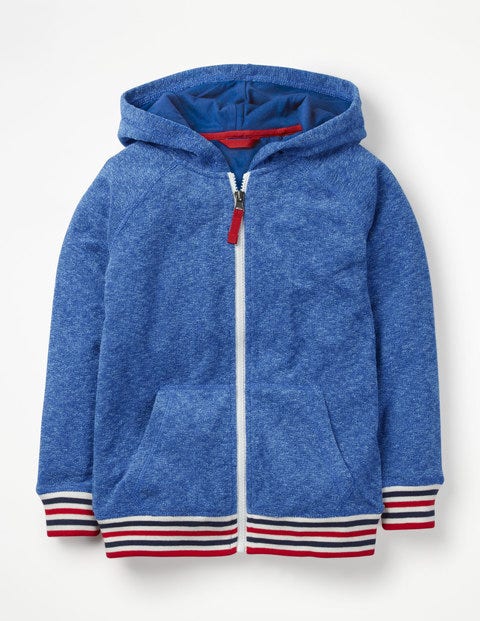 Towelling Zip-Up Hoodie - Duke Blue Marl Towelling Zip-Up Hoodie - Duke Blue Marl
