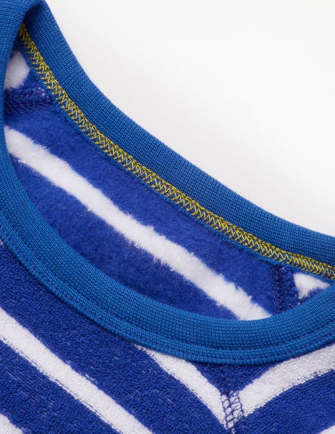 Towelling Sweatshirt - Blue Wave/White Towelling Sweatshirt - Blue Wave/White