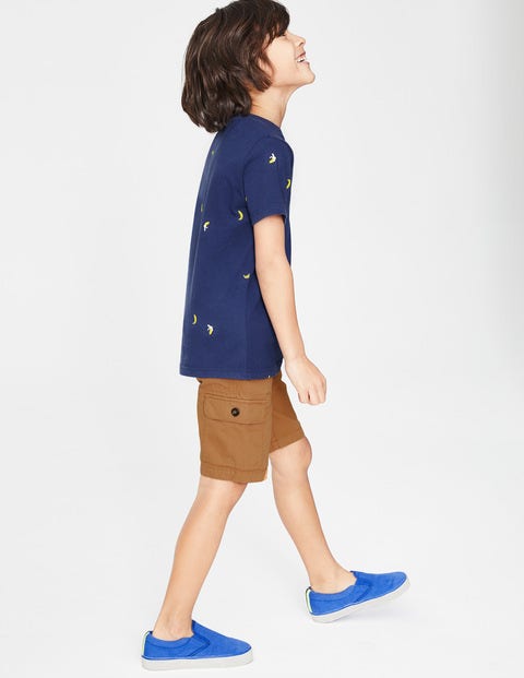 Embroidered Creature T-Shirt - Starboard Blue Monkey Embroidered Creature T-Shirt - Starboard Blue Monkey