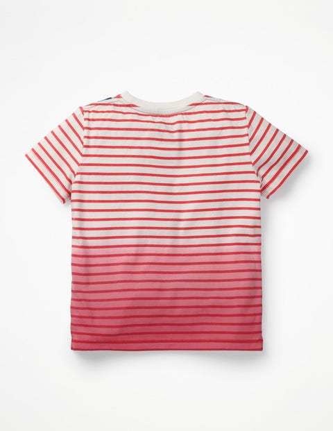 Dip-Dye Graphic T-Shirt - White/Berry Red Headphones Dip-Dye Graphic T-Shirt - White/Berry Red Headphones