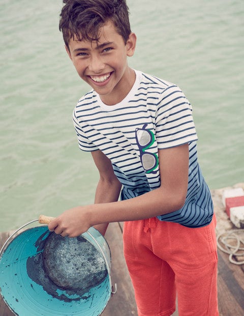 Dip-Dye Graphic T-Shirt - White/Lagoon Blue Sunglasses Dip-Dye Graphic T-Shirt - White/Lagoon Blue Sunglasses