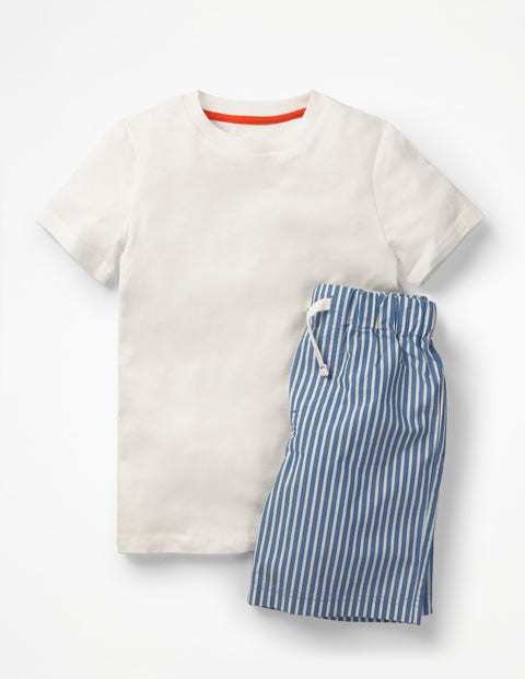 Short Pyjama Set - Skipper Blue Stripe Short Pyjama Set - Skipper Blue Stripe