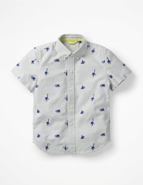 Fun Short-Sleeved Shirt - Starboard Blue Monkeys Fun Short-Sleeved Shirt - Starboard Blue Monkeys