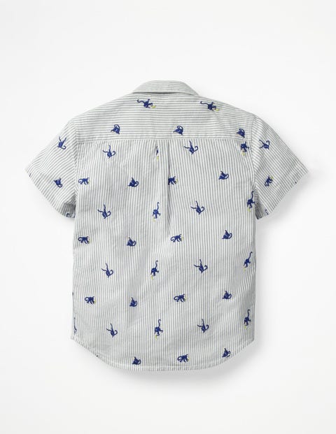 Fun Short-Sleeved Shirt - Starboard Blue Monkeys Fun Short-Sleeved Shirt - Starboard Blue Monkeys