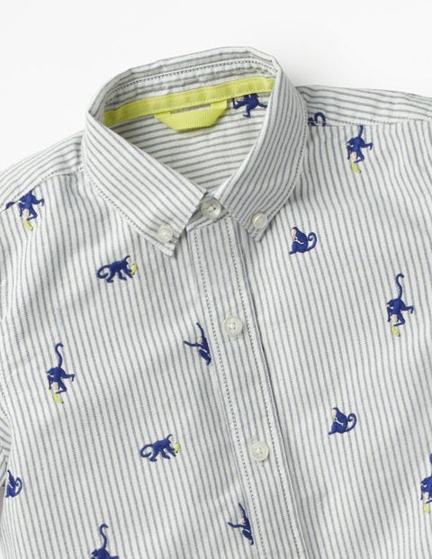Fun Short-Sleeved Shirt - Starboard Blue Monkeys Fun Short-Sleeved Shirt - Starboard Blue Monkeys