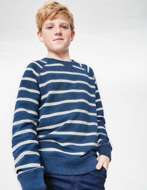 Surf Sweatshirt - Indigo Blue/White Surf Sweatshirt - Indigo Blue/White