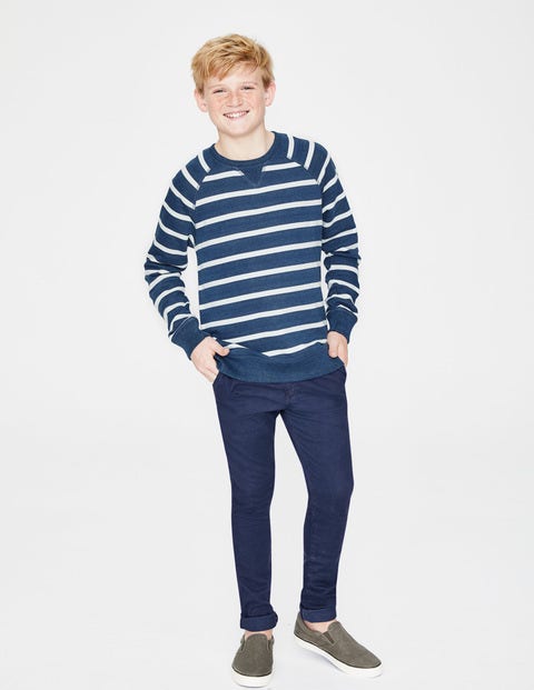 Surf Sweatshirt - Indigo Blue/White Surf Sweatshirt - Indigo Blue/White