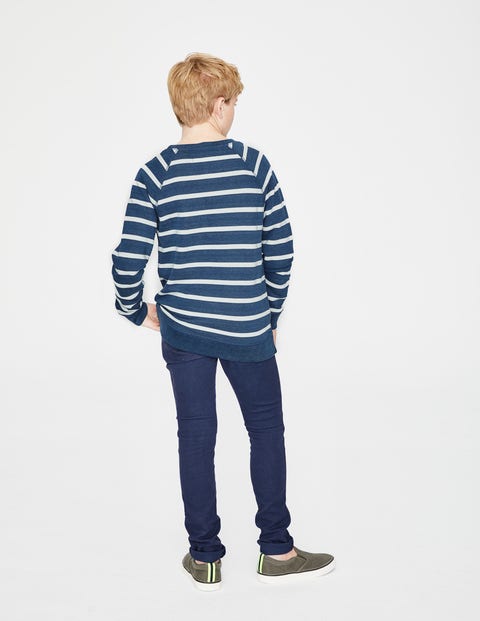 Surf Sweatshirt - Indigo Blue/White Surf Sweatshirt - Indigo Blue/White