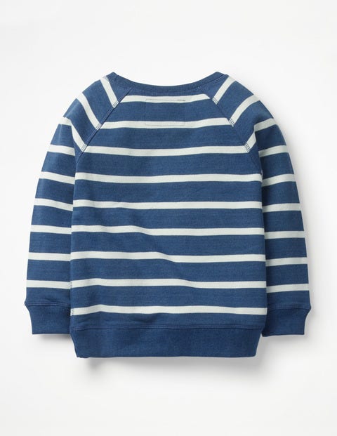 Surf Sweatshirt - Indigo Blue/White Surf Sweatshirt - Indigo Blue/White