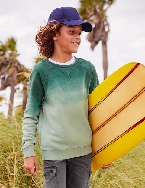 Surf Sweatshirt - Patina Green Dip Dye Surf Sweatshirt - Patina Green Dip Dye