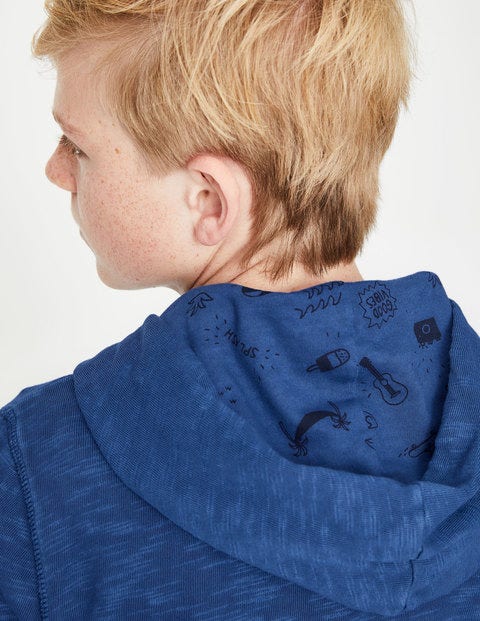 Garment-Dyed Slub Hoodie - Starboard Blue Garment-Dyed Slub Hoodie - Starboard Blue