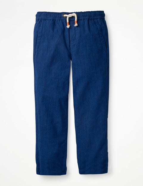 boys pull on trousers